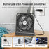 AMKEN Small Table Fans - 2000mAh USB Fan Desk Fan 4 Speeds Adjustable - 200° Tilt Folding Quiet Operation for Office Bedroom Home Desktop Camping...