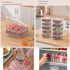 Food Storage Containers with Lids, Plastic Fridge Organizer Clear Bins, 350ml Sealed Food Containers, Reusable Takeaway Kitchen Freezer Storage Bo...