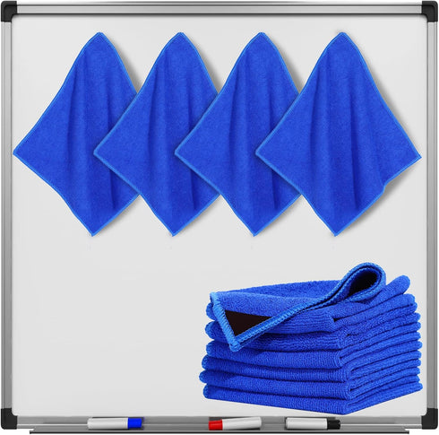 8 Packs Magnetic Cleaning Cloth Microfiber Dry Erase Eraser Magnetic Whiteboard Eraser Washable Dry Erasers for Whiteboard Dry Erase Cloth for Cla...