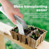 2 Pcs Seedling Transplant Tongs- 8.7 Inch Stainless Steel Gardening Plants Transplant Tongs- Seedling Remove Transplant Pliers for Reducing Root D...