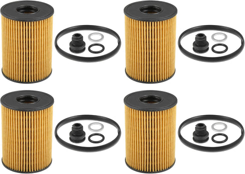 X AUTOHAUX 4 Pcs Engine Oil Filter Replacement 26350-2S000 Oil Fuel Filter for Hyundai Elantra Limited SE SEL 2.0L L4 - Gas 2021 2022...