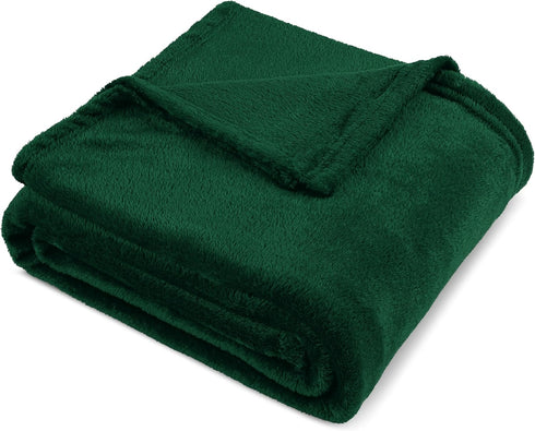 PAVILIA Fleece Blanket King Size | Super Soft, Plush, Luxury Flannel Throw | Lightweight Microfiber Blanket for Sofa Couch Bed (Emerald Green, 90x...