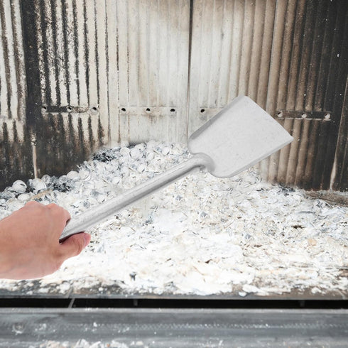 Veemoon Fireplace Ash Shovel Iron Gardening Shovel Barbecue Carbon Shovel Slag Shovel Long Handle Coal Shovel Stove Fire Cleaning Scoop Dust Pan S...