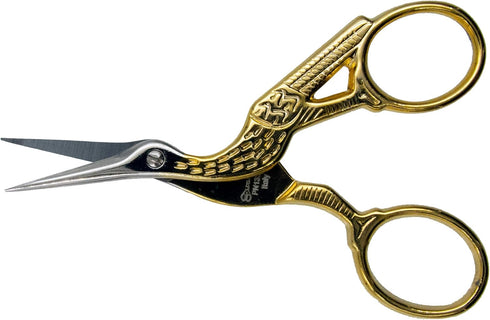 Ultima 3-1/2-Inch Forged, Gold-Plated, Stork Embroidery & Sewing Scissors...