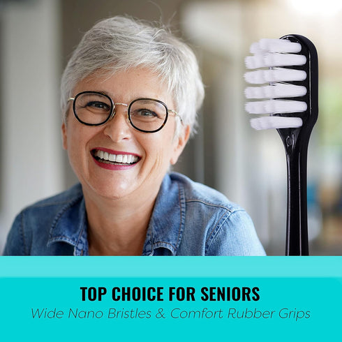 Extra Soft Toothbrush, Nano Toothbrush For Sensitive Gums, Extra Soft Toothbrushes Adult Sensitive Teeth, Ultra Soft Toothbrush for Extra Protecti...