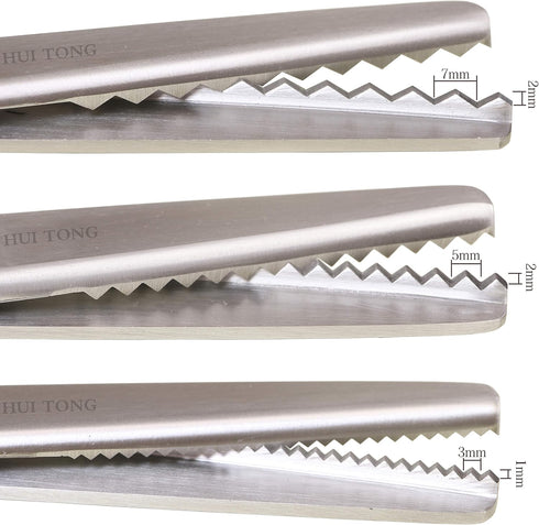 Strong & Sharpe Pinking Shears,Pinking Shears Scissors for Fabric, Serrated and Scalloped Scissors Fabric,3mm,5mm,7mm (Wavy 18mm)...