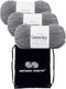 Premier Yarns Serenity Chunky Solid Smoke 700-41 (3-Skeins - Same Dye Lot) Chunky Bulky #5 Acrylic Yarn for Crocheting and Knitting - Bundle with ...