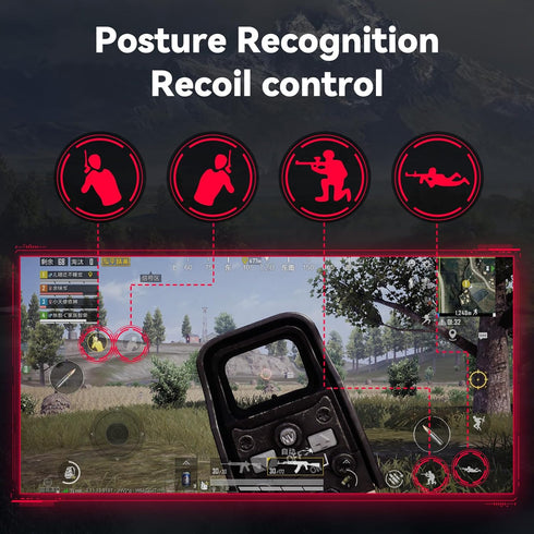 Mouse and Gaming Keyboard Adapter for Android Phone/Tablet, Adapter Support Key Mapping, Recoil Control, Mouse sensitivity, Perfect for PU-BG, AP-...