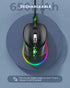 PEIOUS Wireless Mouse, Jiggler Mouse for Laptop - LED Mouse Rechargeable Computer Mice Mouse Mover Undetectable Random Movement with On/Off Button...