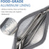 Aosbos Reusable Straws Carrying Case Stainless Steel Straws Pouch Metal Straws Bag Silicone Straws Case Chopsticks Case Portable Cutlery Set POUCH...