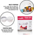 Masontops Tough Tops - Ball Wide Mouth Mason Jar Lids Plastic Leakproof - BPA-Free White Plastic Mason Jar Lids - Reusable Dry Canning Lids fit Ba...