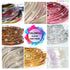 12Pcs Hair Tinsel Clip in 23.6Inch Clip in Hair Tinsel Pink Glitter Tinsel Hair Extensions Heat Resistant Tinsel Hair Kit Clip in Sparkling Fairy ...