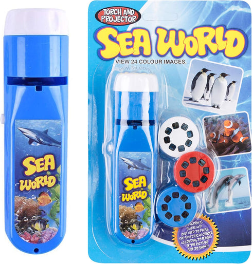 Georgie Porgy Children Projector Toys Educational Science Set Wall Ceiling Tent Torch Flashlight for Kids Gifts for Boys Girls (Sea Animal)...