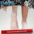 White Translucent Tiny Daisies Socks Women Fashion Sheer Socks - See Through Mesh Socks for Women - Floral Tulle Socks (US sizes 5-8)...