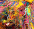 Saree Silk Fiber Multicolor Throwsters Waste for Felting, Spinning Fiber - 100 gm (3.52 oz)......