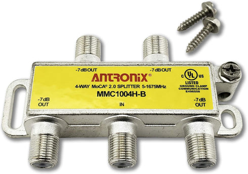 4 Way Antronix MMC1004H-B 5-1675 MHz MoCA 2.0 Splitter for Frontier Formerly Verizon Fios...