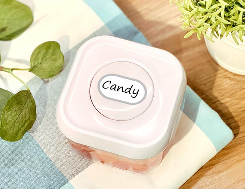 CHUBBIEE Removable Waterproof Food Labels, Write-on Kitchen Labels for POP Food Storage Containers, Jars and Home Organization, Pantry & Spice Sti...