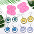 102Pcs Resin Molds Kit, 2pcs Earring Silicone Molds Jewelry Epoxy Casting Molds, Earring Mold with Earring Hooks for DIY Woman Girl Unique Earring...