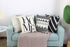 Set of 4 Decorative Throw Pillow Covers 18x18 Inch for Couch, Black and White/Cream Square Accent Pillows Case for Cushions Sofa Bed and Living Ro...