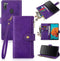 Antsturdy Samsung Galaxy A11 Wallet case with Card Holder for Women Men,Galaxy A11 Phone case RFID Blocking PU Leather Flip Shockproof Cover with ...