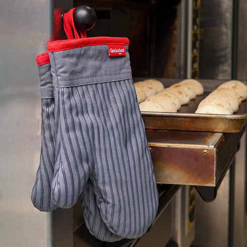 Oven Mitts and Pot Holders Set, Hot Pads for Kitchen Cooking Grill, 500? Heat Resistant Oven Mit, Pure Cotton and Terrycloth Lining, Heavy Duty Th...