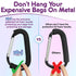 Stroller Hooks for Hanging Diaper Bags - Mommy Stroller Clip and Stroller Accessories Organizer Hook - Large Carabiner Clips for Mom Purse Shoppin...
