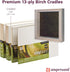 Ampersand Art Supply Wood Painting Panel: Museum Series Claybord, 6" x 6", 1-1/2" Cradled Profile...
