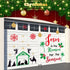 30 Pcs Christmas Garage Door Magnet Decorations Merry Christmas Winter Snowman Snowflake Santa Claus Garage Decorations for Refrigerator Car Bulle...