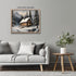Posterizer 1 pcs-old farm house in snowy winter nature-in oil painting style-6-Landscape & Nature Art-Living Room Bedroom Decor- unframed wall art...