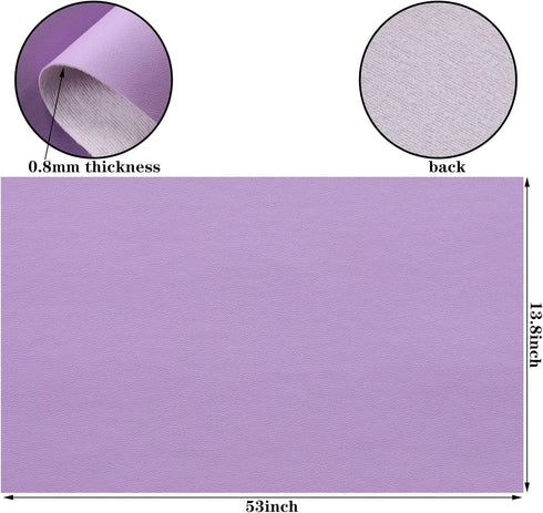 Smooth Solid Color Faux Leather Sheets 13.8"X53"(35cmX135cm),Soft Faux Leather Roll Very Suitable for Making Crafts,Leather Earrings, Bows,Sewing ...