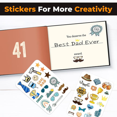 What I Love about Dad Book - Father's day Gifts for Dad from Daughter, Son - Dad Gifts from Daughter, Son - Birthday Gifts for Dad, Dad Birthday G...