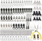 Zipper Repair Kit 255 Pcs Zipper Replacement Kit with Zipper Install Pliers Tool and Zipper Extension Pulls for Clothing Jackets Purses Luggage Ba...