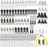 Zipper Repair Kit 255 Pcs Zipper Replacement Kit with Zipper Install Pliers Tool and Zipper Extension Pulls for Clothing Jackets Purses Luggage Ba...