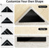 12PCS Non Slip Rug Grippers, Rug Pads Grippers, Rug Tape Anti Slip Carpet Pads Rug Corner Gripper for Hardwood Floors/Tile/Mats/Keep Area Rugs Fla...