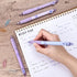 BAYTORY 8Pcs Cute Retractable Erasable Gel Pens, Blue and Black Ink Pen with Eraser Clear, Smooth Writing Comfortable to Use for Note Taking Marki...