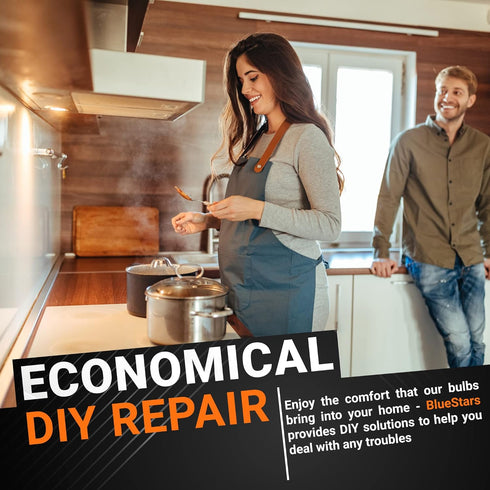 BlueStars Premium 8206232A 5W Dimmable LED Light Bulb 40W Equivalent 3000K 75V-130V Soft Warm White Light E17 Intermediate Base 400 lumens for Ref...