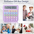 Desktop Calculator 12 Digit,Dual Solar Power and Battery,and LCD Display, Big Buttons, for Home, Office, School, Class and Business, 4 Function Sm...