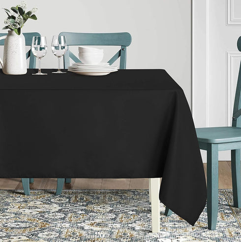 sancua Rectangle Tablecloth - 60 x 84 Inch - Stain and Wrinkle Resistant Washable Polyester Table Cloth, Decorative Fabric Table Cover for Dining ...
