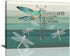Dragonfly wall art Inspirational Quotes Wall Decor Gifts for Women Farmhouse Canvas Print She Whispered Back I Am The Storm Motivational Teal Pict...