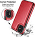 HianDier Wallet Case for iPhone 11 6.1-inch Slim Protective Case with Credit Card Slot Holder Flip Folio Soft PU Leather Magnetic Closure Cover fo...