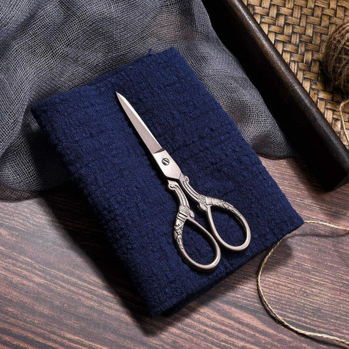5inch Vintage Style Scissors Titanium Plating Stainless Steel Antique Shears for Craft Embroidery Crochet Needle Point Knitting Project...