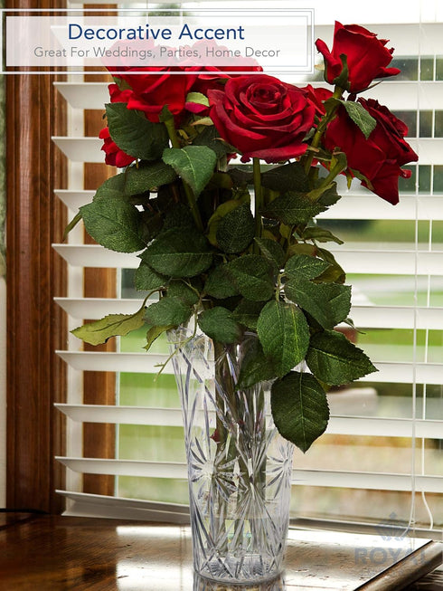 Royal Imports Flower Acrylic Vase Decorative Centerpiece for Home or Wedding Non-Breakable Plastic - 9" Tall, 4" Opening - Clear...