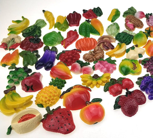 random 12Pcs creative 3D resin fruit vegetables fridge magnets funny cute decoration refrigerator magnet accessories office school whiteboard magn...