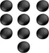 10Pcs 20mm Faux Leather Covered Round Buttons Upholstery Knitting DIY Handcraft Decoration Crafts (Black)...