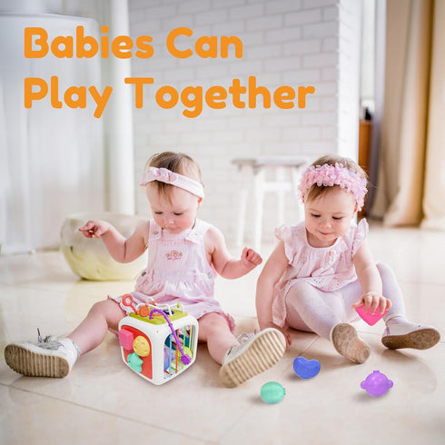 booko Activity Cube 7in1 – Montessori Toy for 1-2 Year Old Babies – Busy Cube Early Development Sensory Toy for Toddler Age – Birthday Gift for Bo...