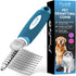Poodle Pet Dematting Fur Rake Comb Brush Tool - Dog and Cat Comb with Long 2.5 Inches Steel Safety Blades for Detangling Matted or Knotted Underco...
