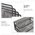 Operitacx for Metal Letter Magazine Home Tray Folder Slots Filing Envelope Black Desk Holder Paper Document Desktop Mail Countertop Organizer Cell...