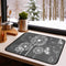 Drying Mat for Kitchen Counter Dandelion Butterfly Dish Drying Mat Dry Mat for Dishes Dish Rack Mat Coffee Bar Mat Dish Drain Mat Drying Mats for ...