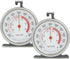 Taylor 5932 Large Dial Kitchen Cooking Oven Thermometer, 3.25 Inch Dial, Stainless Steel, Oven Thermometers, Silver - 2 PACK...