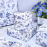 JarThenaAMCS Blue White Floral Wrapping Paper Roll Chinoiserie Flower Bird Gift Wrap Paper Decorative DIY Art Craft Paper for Wedding Birthday Bab...